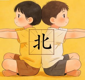 Two People Back to Back: The Fun Story of 【北】